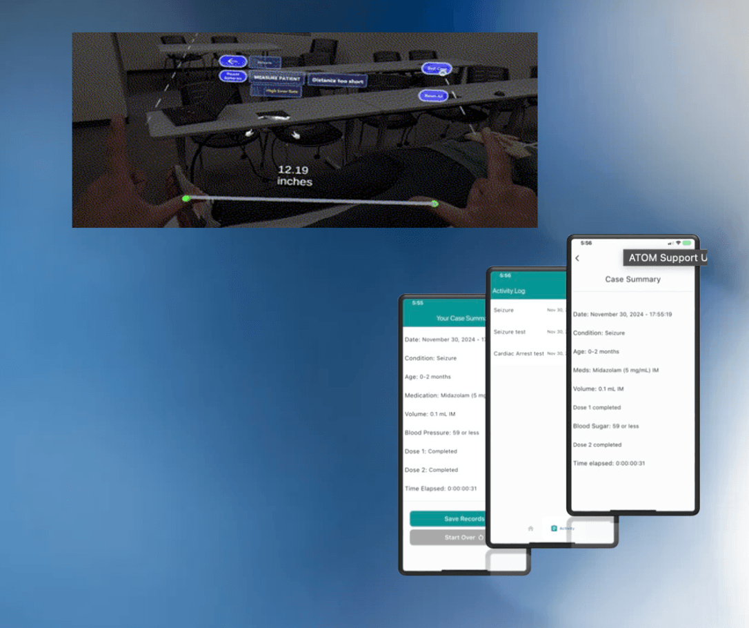 Image of medical software for AR, Mobile and Desktop devices.